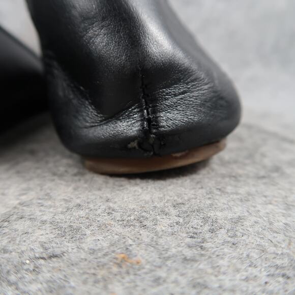 Lucky Brand Shoes Womens 8 Ballet Flats Black Leather Slip On Round Toe Classic - Picture 6 of 13